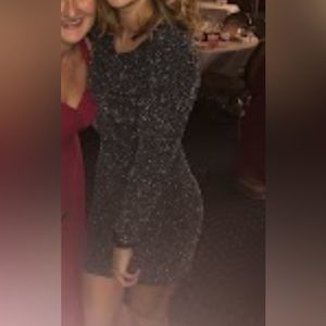 Black sparkly cocktail dress